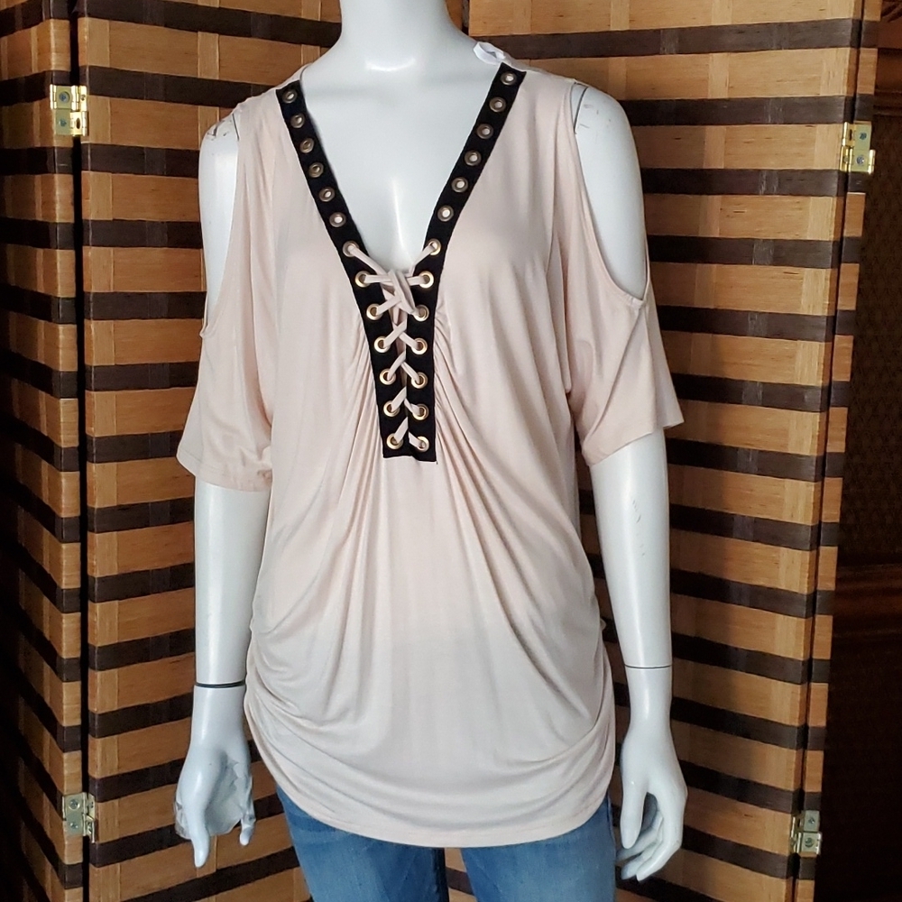 Sky cold shoulder top